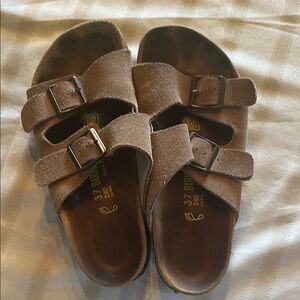 Birkenstock Brown Double-Strap Sandals
